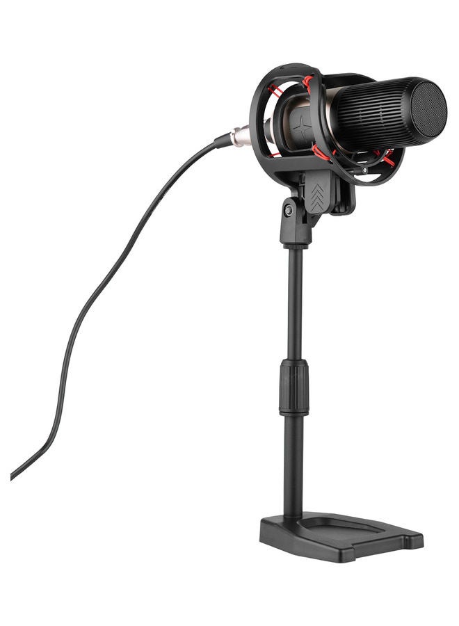 Professional Condenser Microphone With Shock Mount Gold
