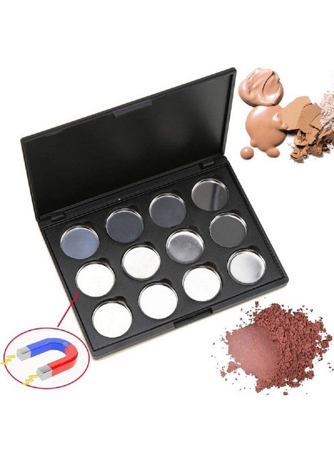 Empty Magnetic Eyeshadow Palette Make Up Container Pallet For Empty Magnetic Cosmetics Makeup Eyeshadow Eye Shadow Aluminum Palette Pans Caseblack