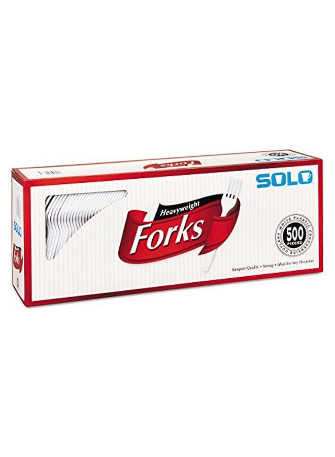 White Heavyweight Forks 500 Ct