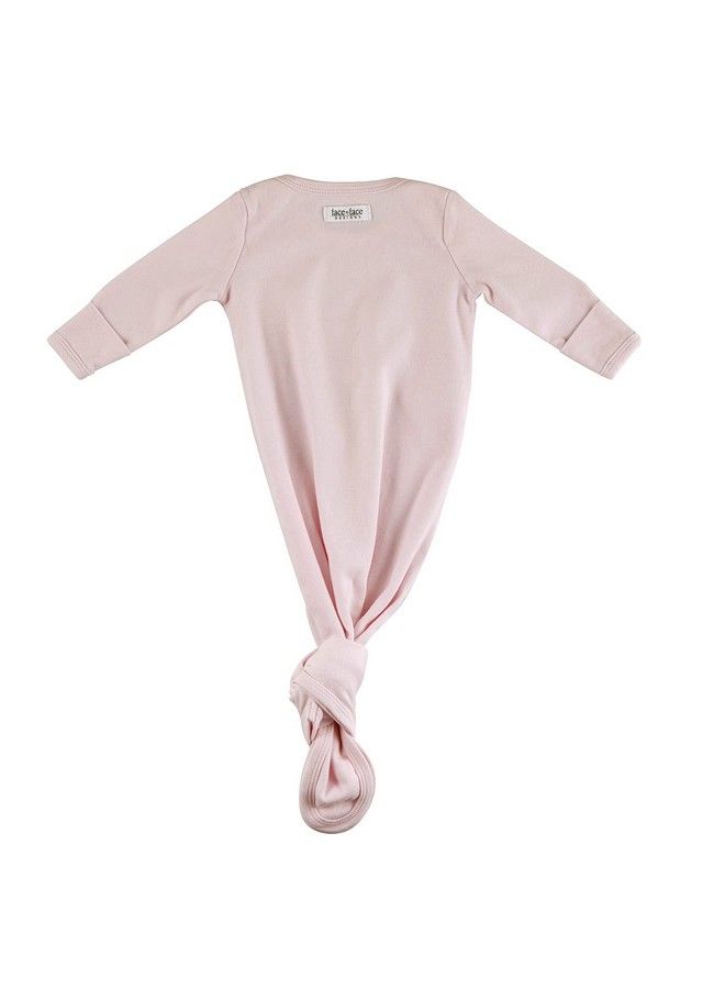 Face To Face Collection Newborn Knotted Gown Pink Bunnies Oh Hey Baby Fits 06 Months