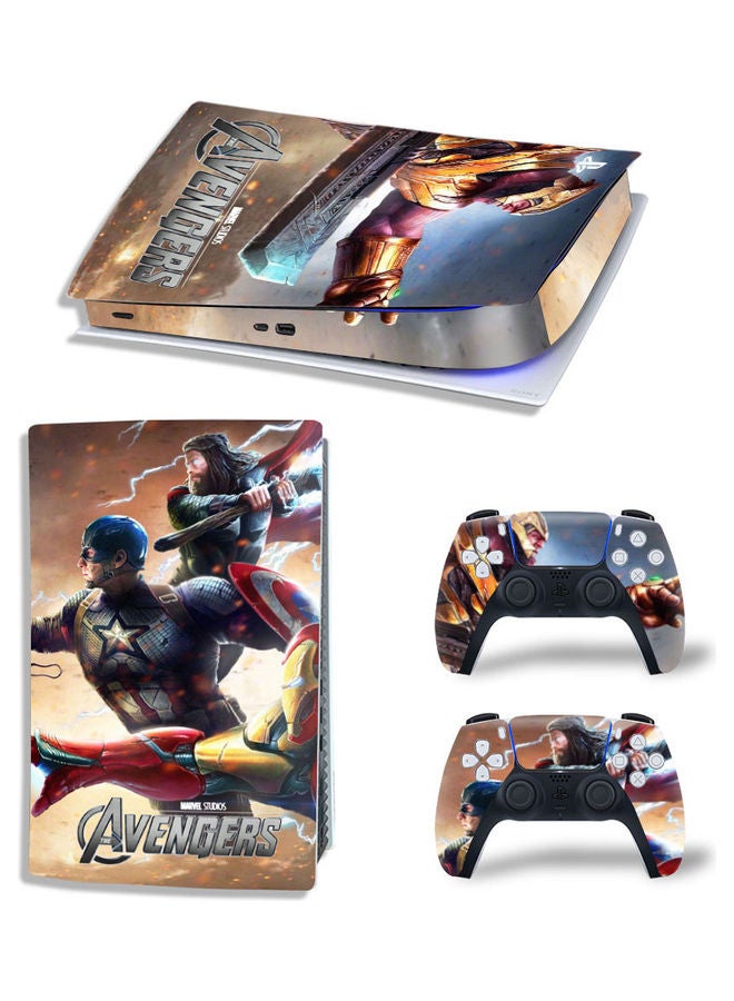 Printed Gaming Console and Controller Sticker Set For PS5 Digital Edition