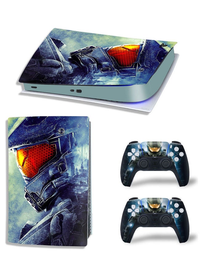 Printed Gaming Console and Controller Sticker Set For PS5 Digital Edition