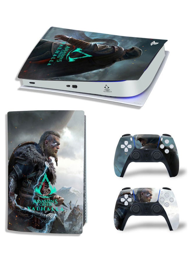 Printed Gaming Console and Controller Sticker Set For PS5 Digital Edition