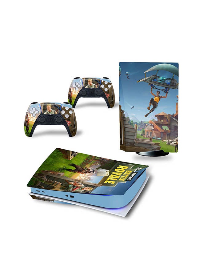 Console And Controller Sticker Set For PlayStation 5 Disc Version Battle Royale