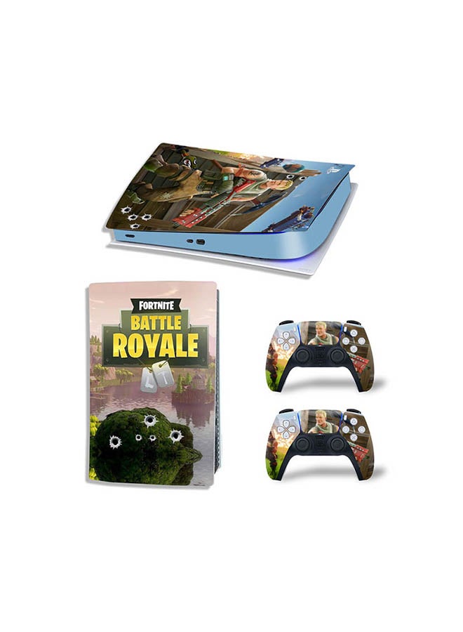 Console And Controller Sticker Set For PlayStation 5 Digital Edition Battle Royale