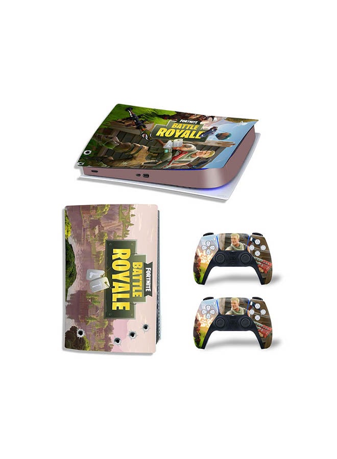 Console And Controller Sticker Set For PlayStation 5 Digital Edition Battle Royale