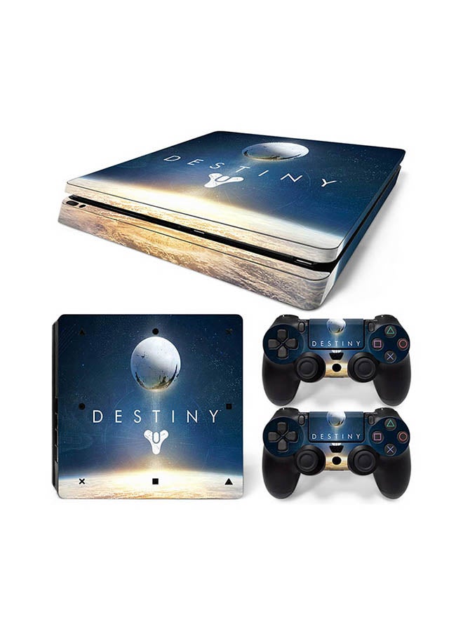 Console And Controller Sticker Set For PlayStation 4 Slim Destiny