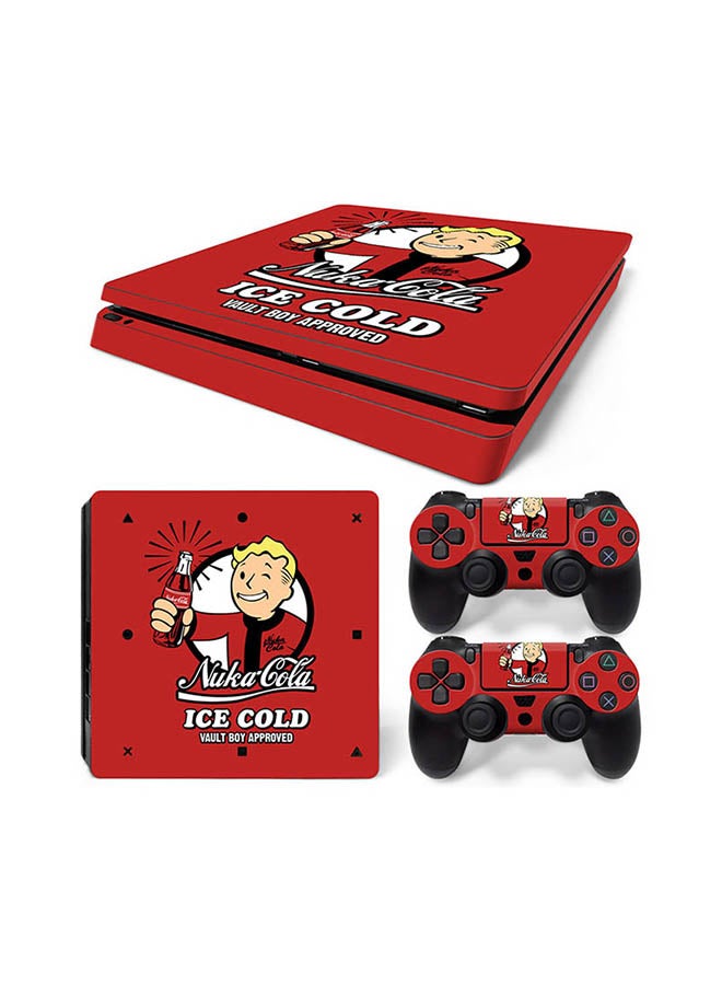 Console And Controller Sticker Set For PlayStation 4 Slim Nukacola