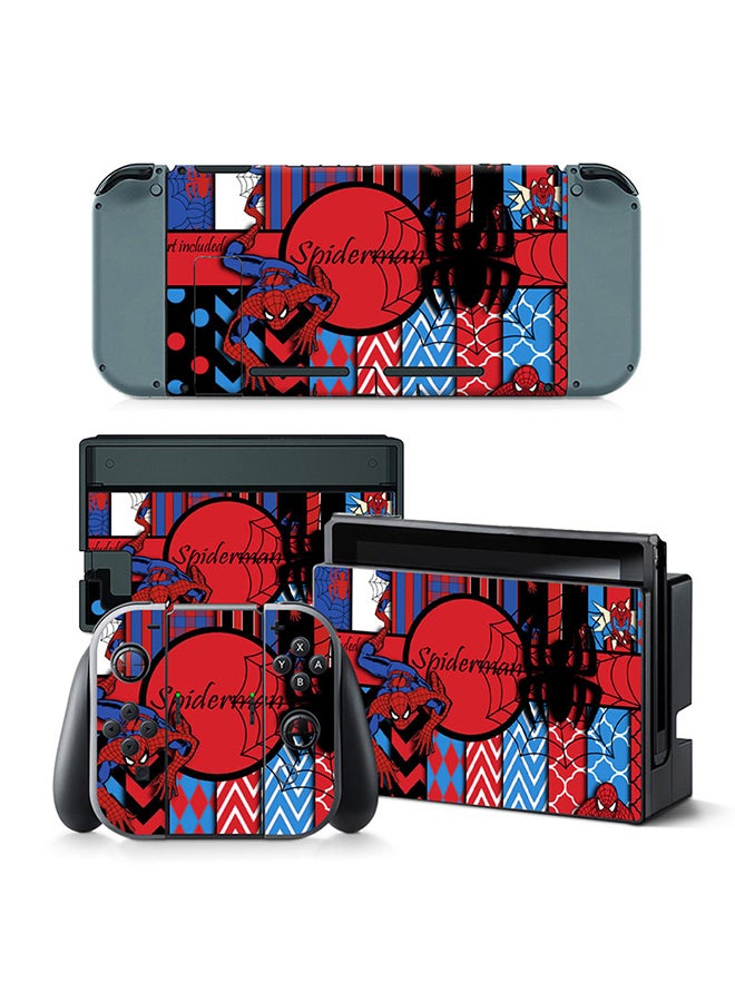 Console and Controller Decal Sticker Set For Nintendo Switch Spider Man