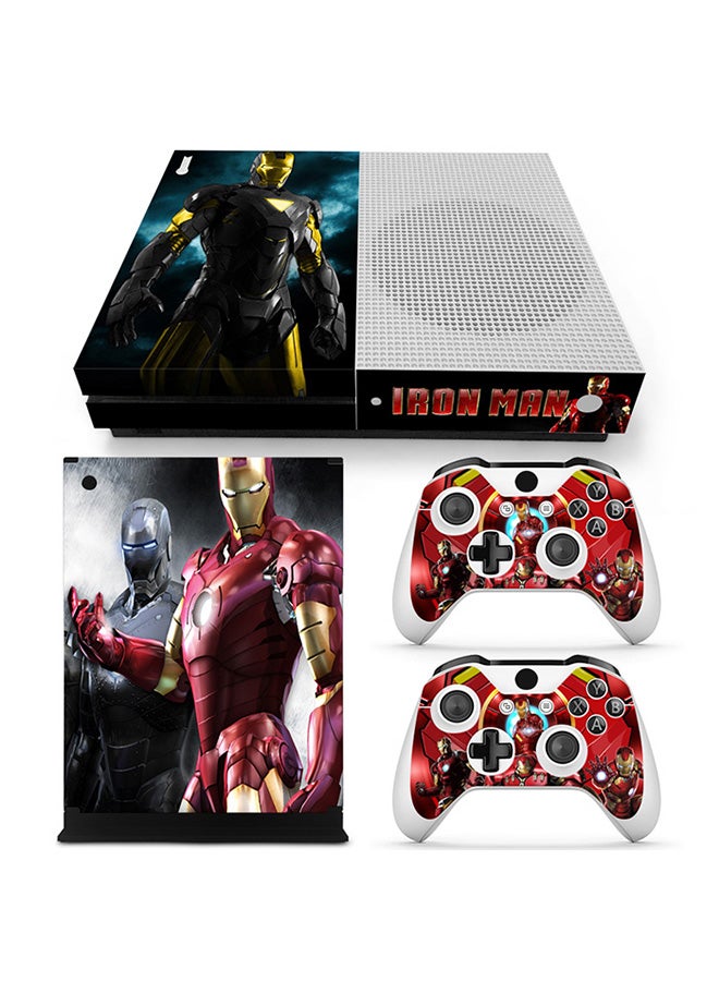 Console and Controller Decal Sticker Set For Xbox One S Iron Man