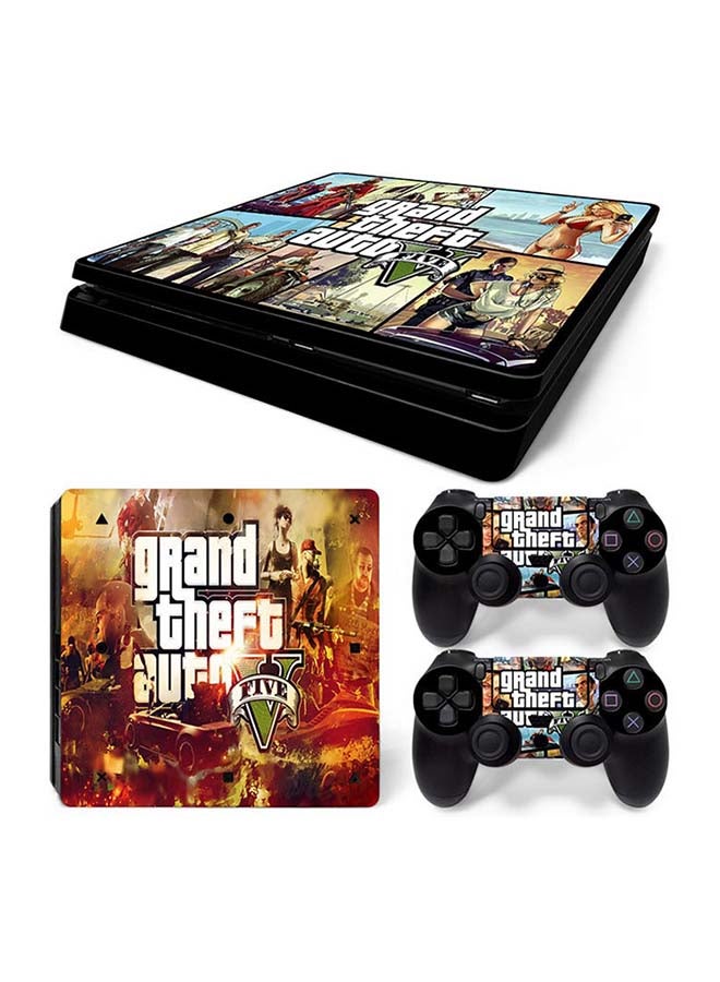 Console And Controller Decal Sticker Set For PlayStation 4 Slim