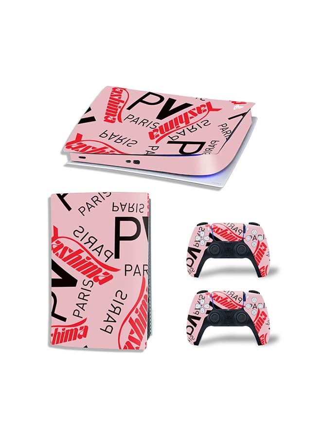 Console And Controller Decal Sticker Set For PlayStation 5 Digital Version