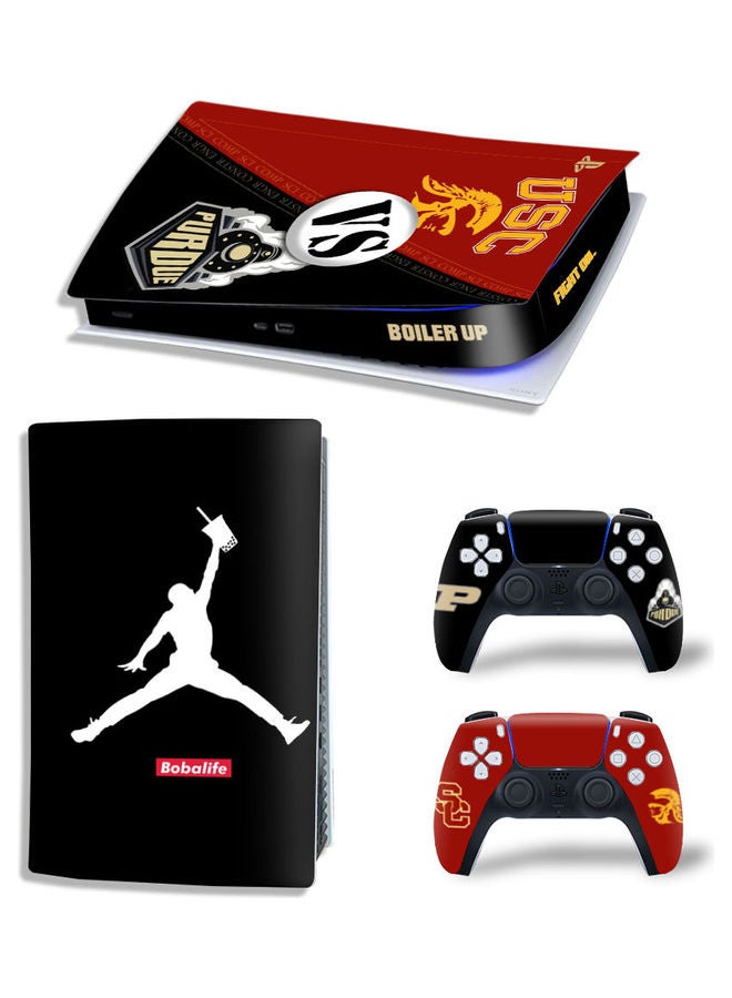 Printed Gaming Console and Controller Sticker Set For PS5 Disc Version