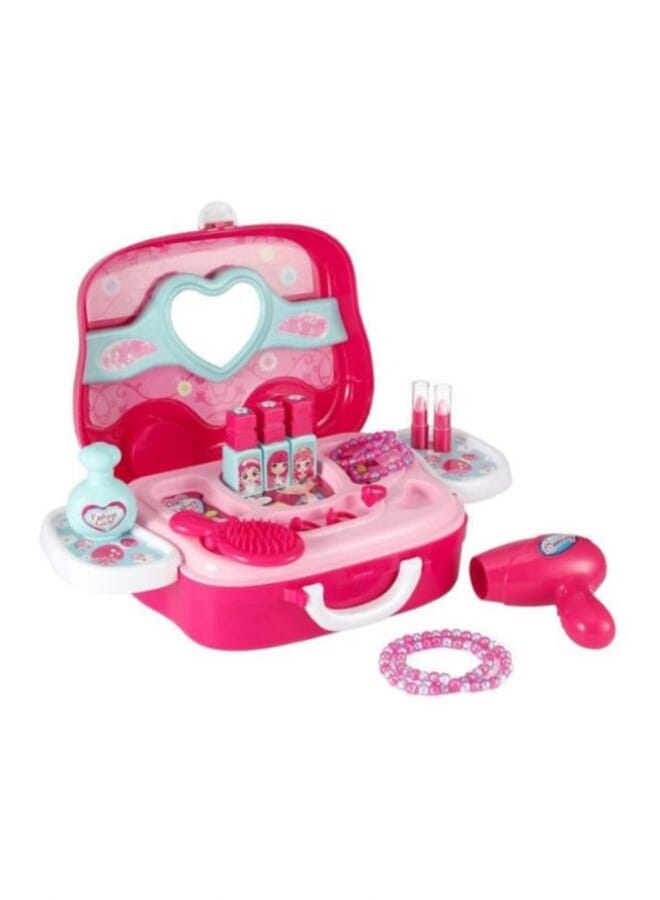 Little Girls Pretend Salon Makeup Kit And Cosmetic
