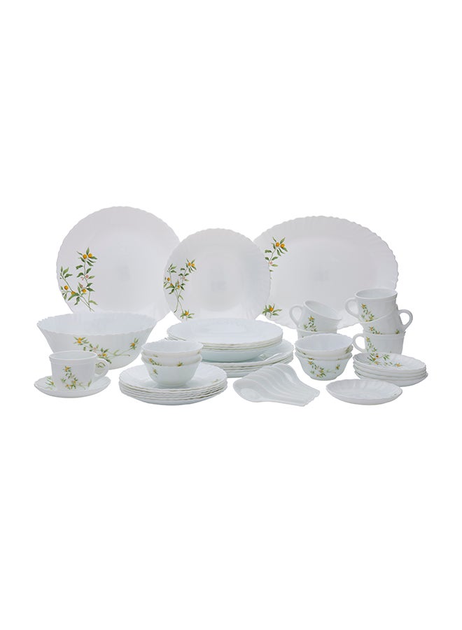 Pack Of 44 Opalware Orange Blossom Dinner Set, Orange Blossom 37cm