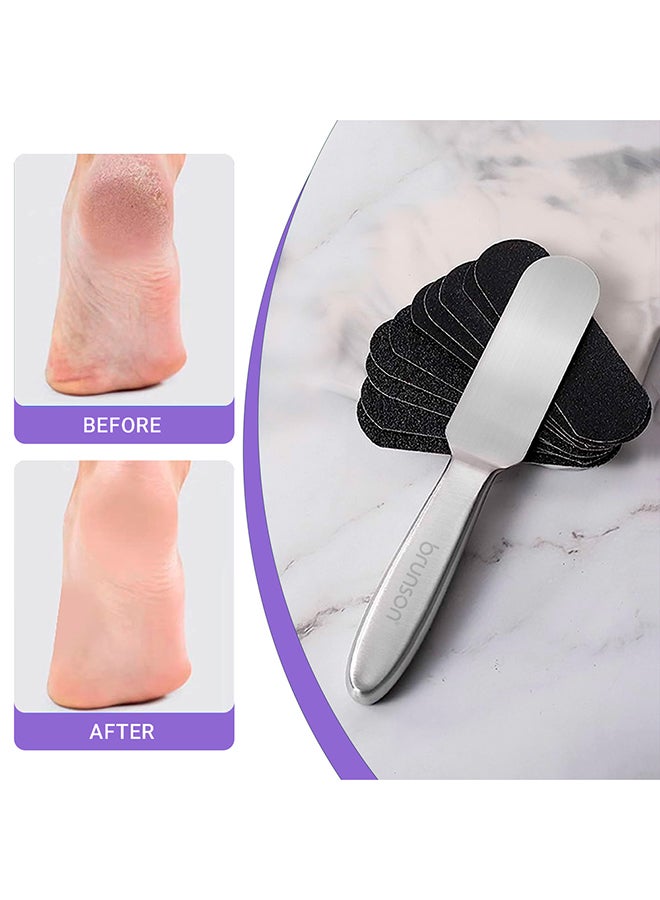 50 Pieces Foot File Callus Remover For Grater Scrub Double Sided Professional Pedicure Kits - RPP100