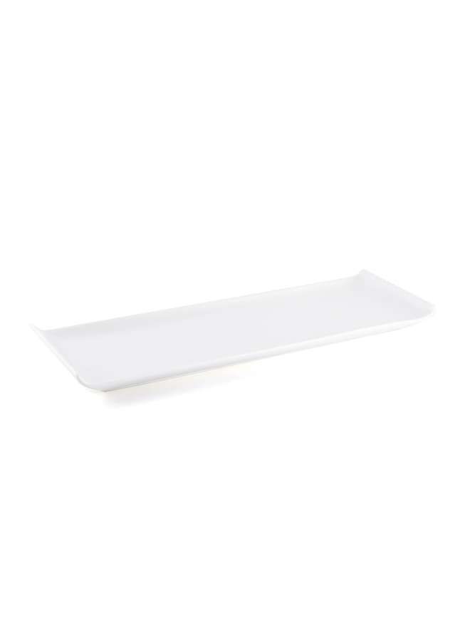 Ivory Porcelain Sushi Narrow Plate 35 cm