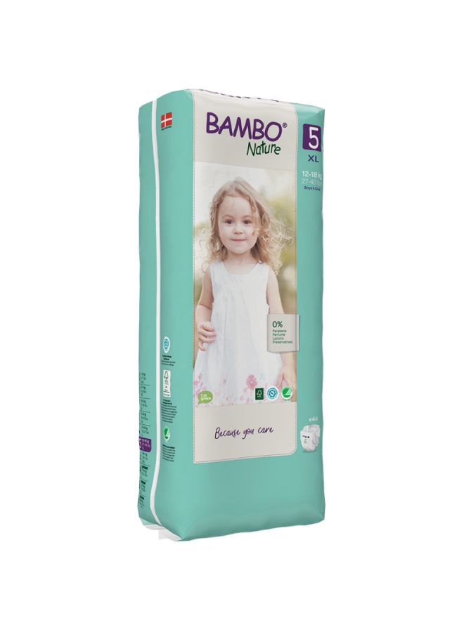 Eco-Friendly Diapers, Size 5, 12-18kg, 44 Diapers,Tall Pack