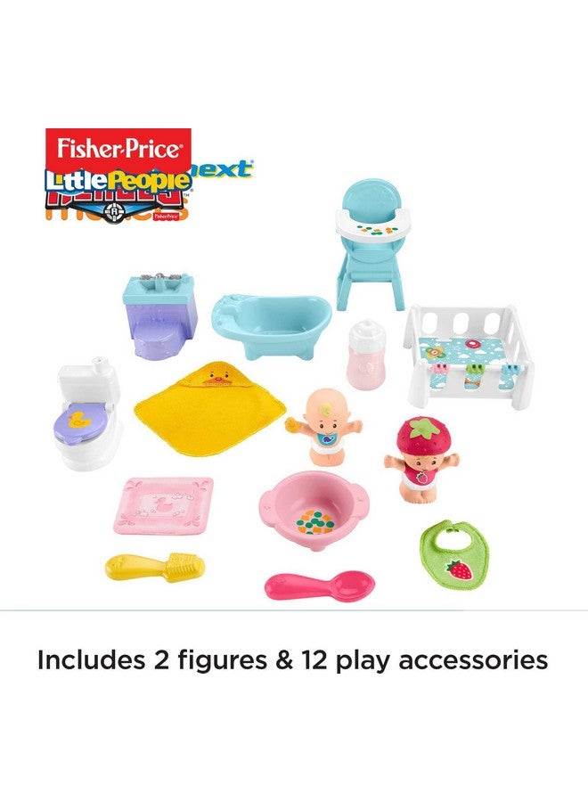 Little People Babies Love & Care Toy Set Figure And Accessories Set For Toddlers And Preschool Kids Ages 1 5 Years