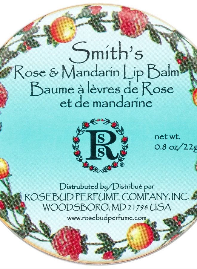 Smith's Lip Balm, Rose and Mandarin, 0.8 Ounce