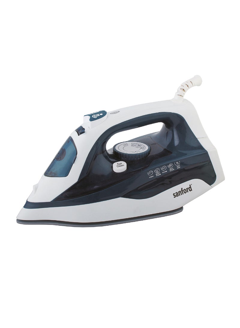 Powerful Ceramic Steam Iron 350ml with Non-Stick Coating Ceramic Sole Plate, Self Cleaning Function, Anti Drip Technology and Adjustable Thermostat Control 350 ml 3500 W SF64CSI BS Black