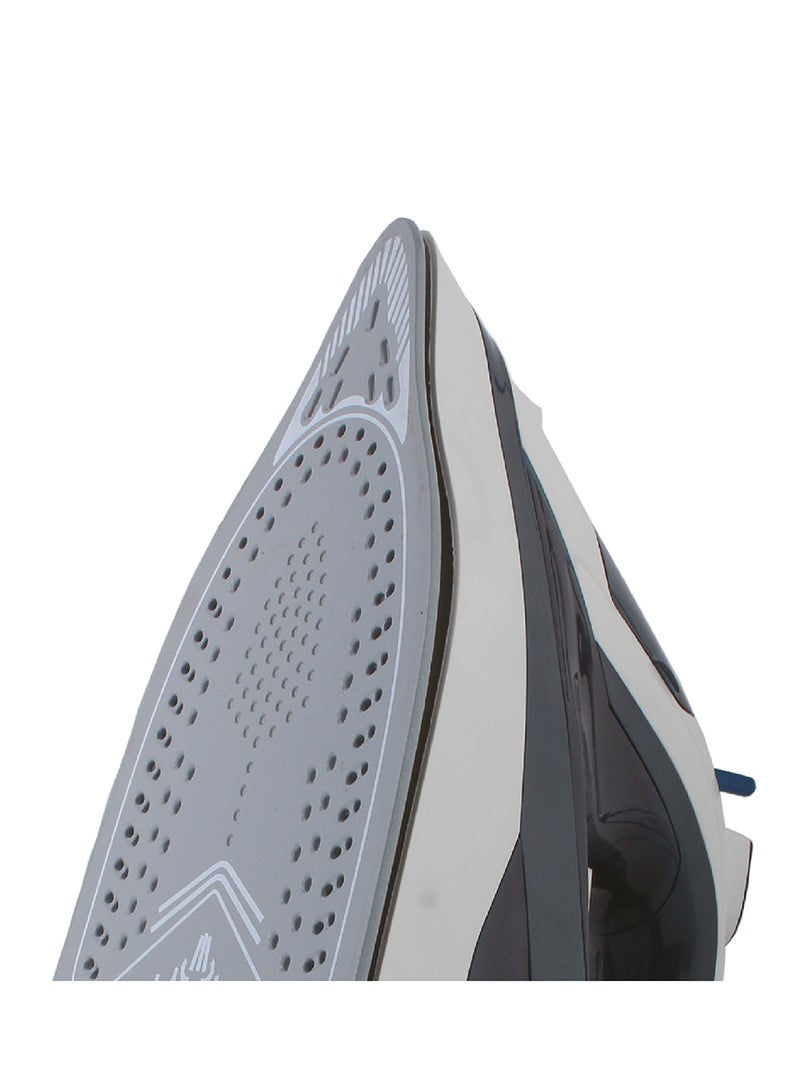 Powerful Ceramic Steam Iron 350ml with Non-Stick Coating Ceramic Sole Plate, Self Cleaning Function, Anti Drip Technology and Adjustable Thermostat Control 350 ml 3500 W SF64CSI BS Black