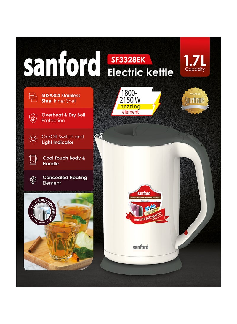 ELECTRIC KETTLE 1.7 L 1800 W SF3328EK-1.7L BS WHITE