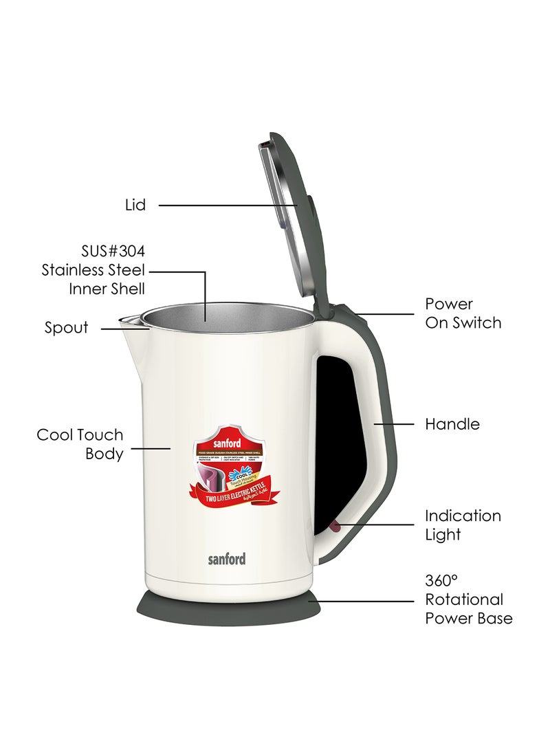 ELECTRIC KETTLE 1.7 L 1800 W SF3328EK-1.7L BS WHITE