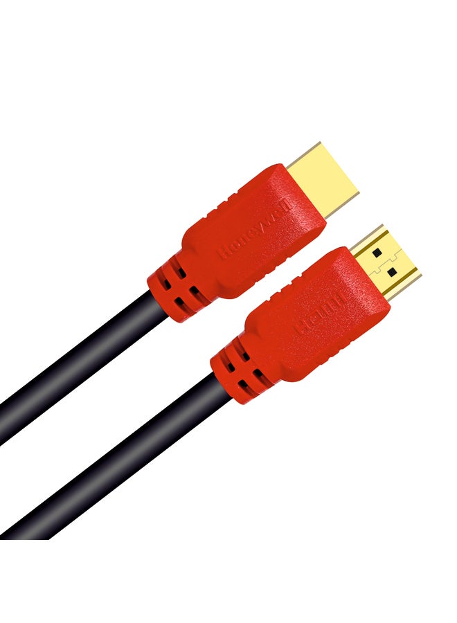 High-Speed HDMI v1.4 Cable with Ethernet, 3 Mtr(9.9 ft), 10.2GBPS,Supports 3D/4Kx2K Ultra HD Resolution, for All HDMI- Enabled Devices Red Black-1.4