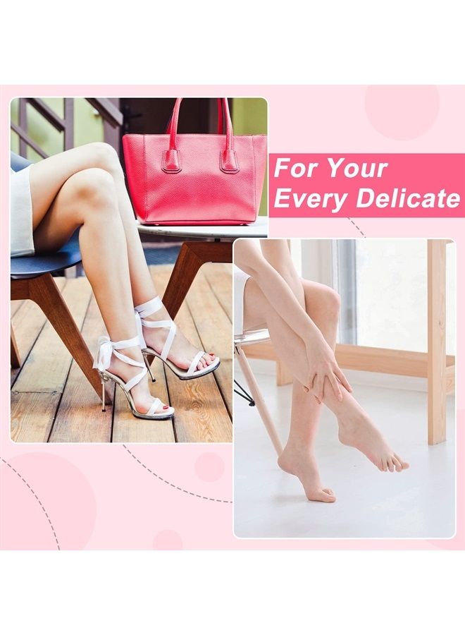 Silicone Socks 3 Pairs Aloe Socks Silicone Gel Heel Socks Anti Slip Silicone Moisturizing Socks for Women Men Dry Cracking Skin (Medium), Pink, Beige and White,Medium