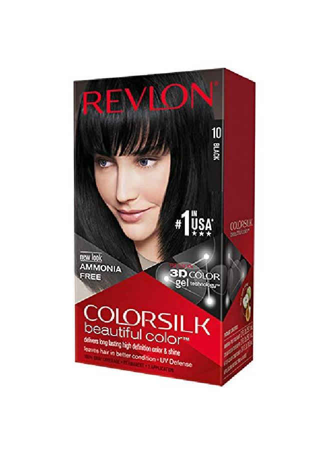 Colorsilk Permanent Haircolor 10 Black 1 Ea (Pack Of 2)