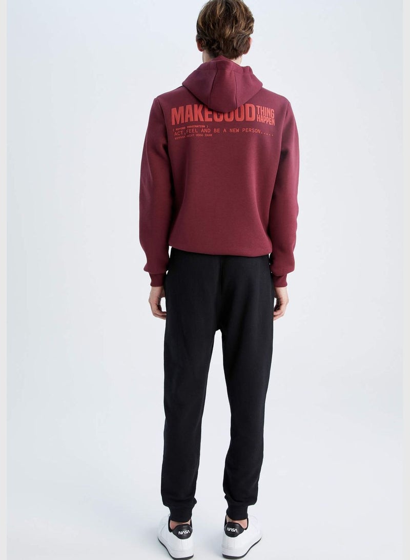 Rib Hem Slim Fit Trousers