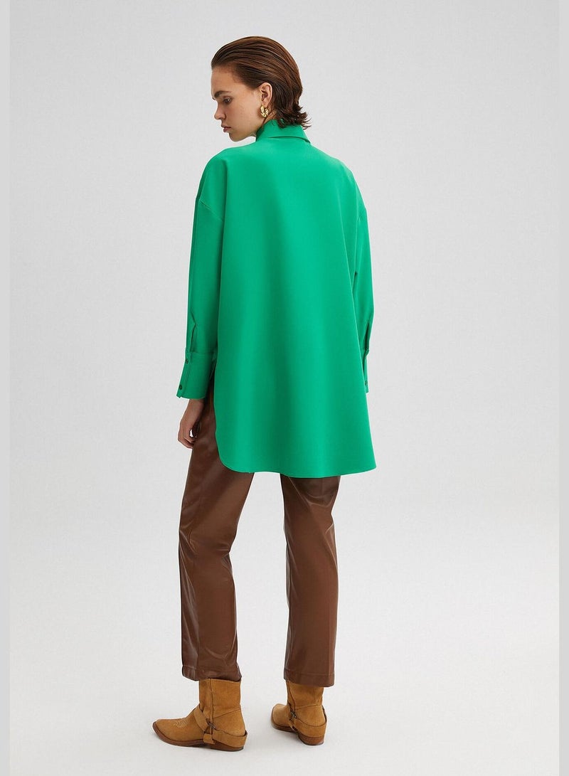 BOYFRIEND CREPE SHIRT