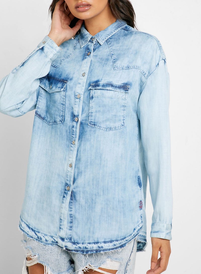 Tie Knot Denim Shirt