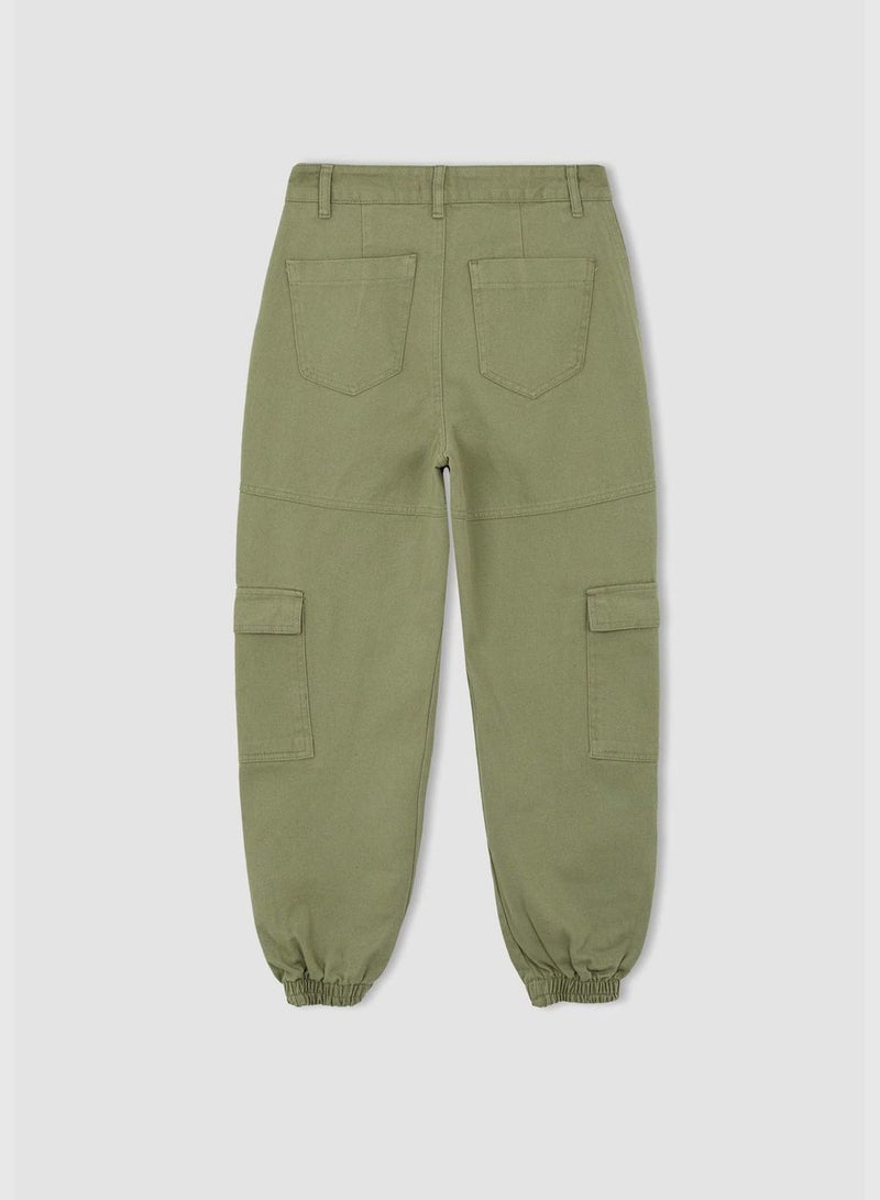 Woman Jogger Woven Bottom Trousers
