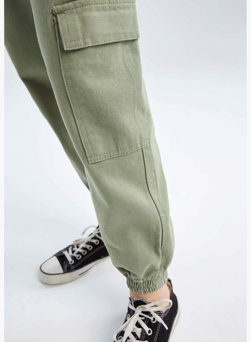 Woman Jogger Woven Bottom Trousers