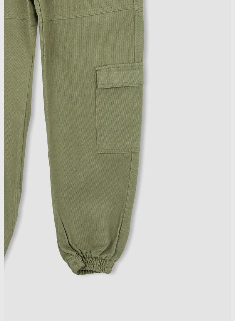 Woman Jogger Woven Bottom Trousers