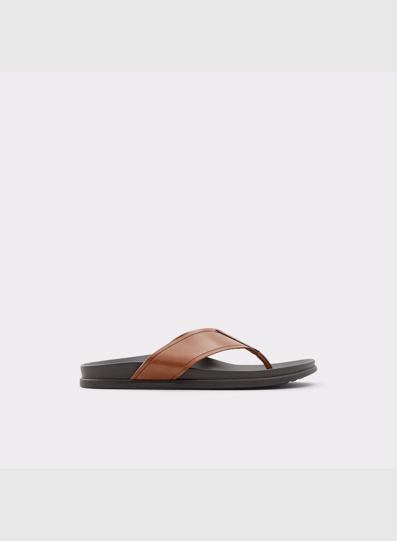 Genuine Leather Sandal Flat Heel