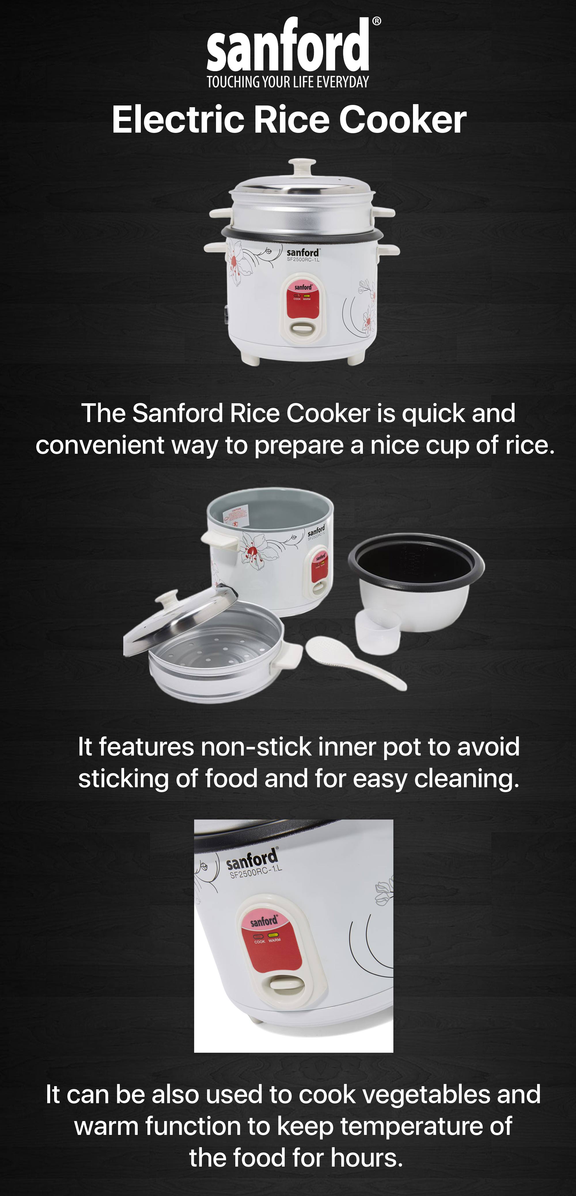 RICE COOKER 1 L 400 W SF2500RC-1.0L BS White