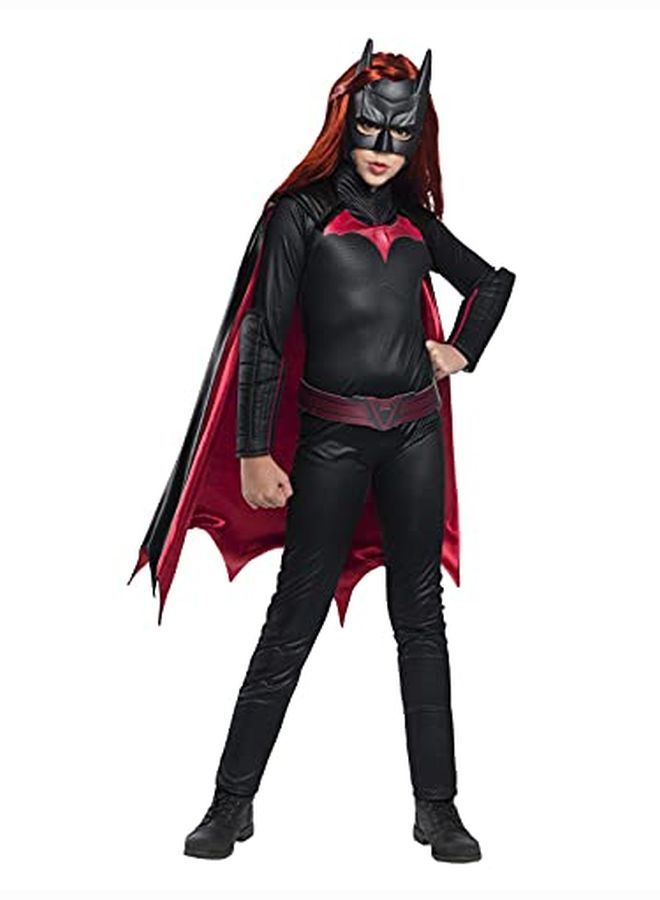 Girl'S Batwoman Costume Jumpsuit And Mask Large