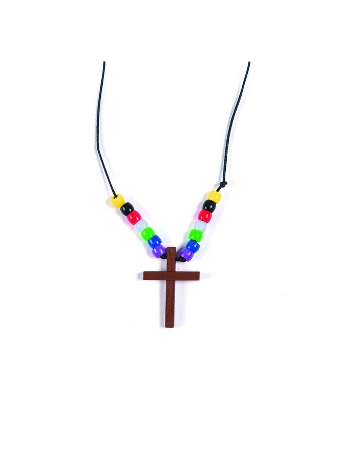 Wood Cross Faith Necklace (1 Dz) Crafts For Kids And Fun Home Activities