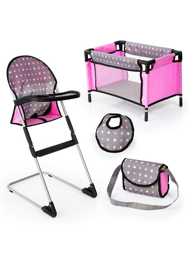 Doll High Chair/Crib Set