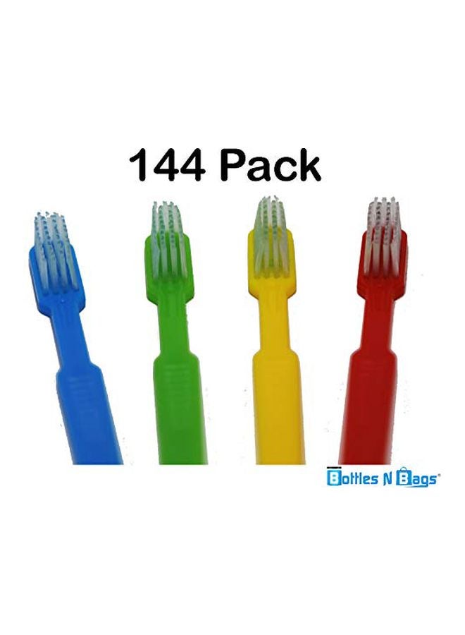 144-Piece Disposable Toothbrush Multicolour