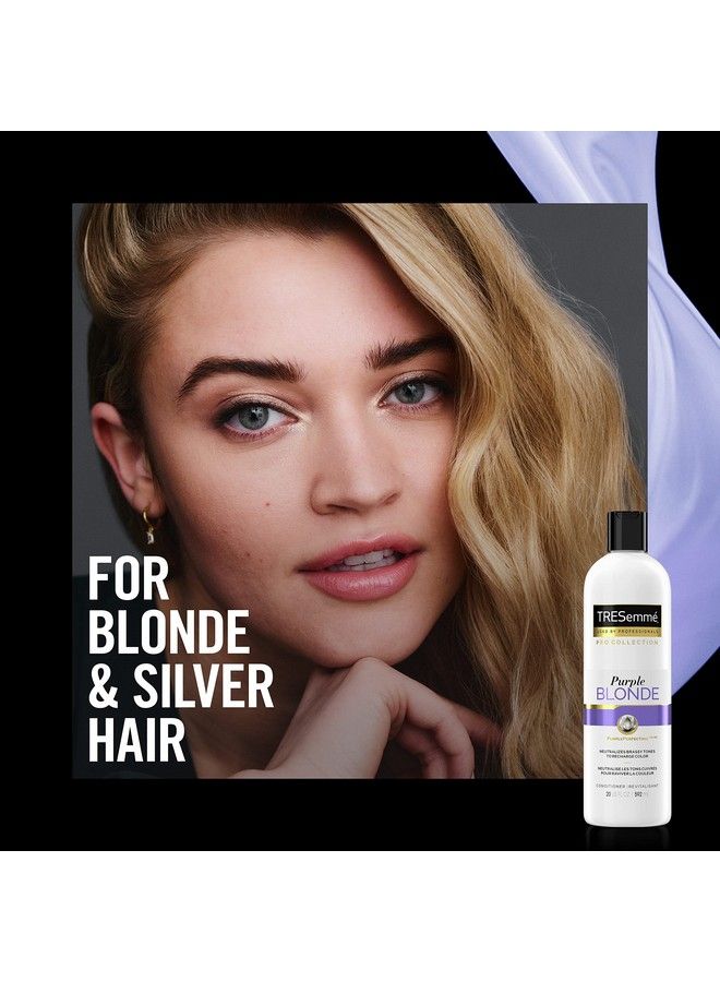 Pro Collection Purple Blonde Conditioner For Blonde And Silver Hair Hair Conditioner For Brilliant Color 20 Oz