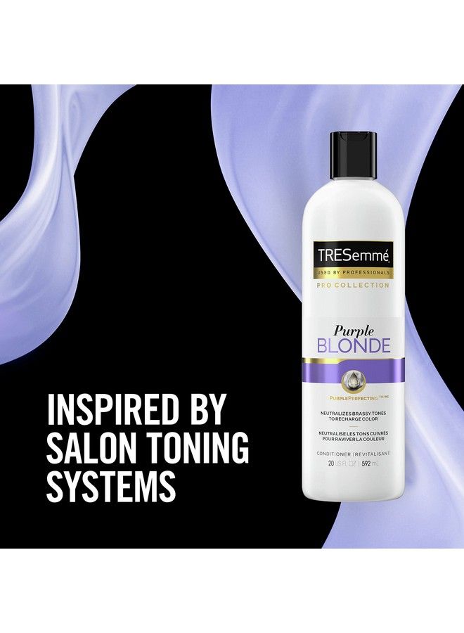 Pro Collection Purple Blonde Conditioner For Blonde And Silver Hair Hair Conditioner For Brilliant Color 20 Oz