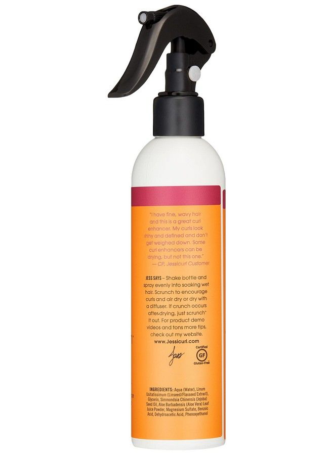 Gelebration Spray No Fragrance Added 8 Fl Oz. Curl Enhancer For Fine Hair With Flaxseed Extract Curl Styler For Wavy Hair Curly Hair Products