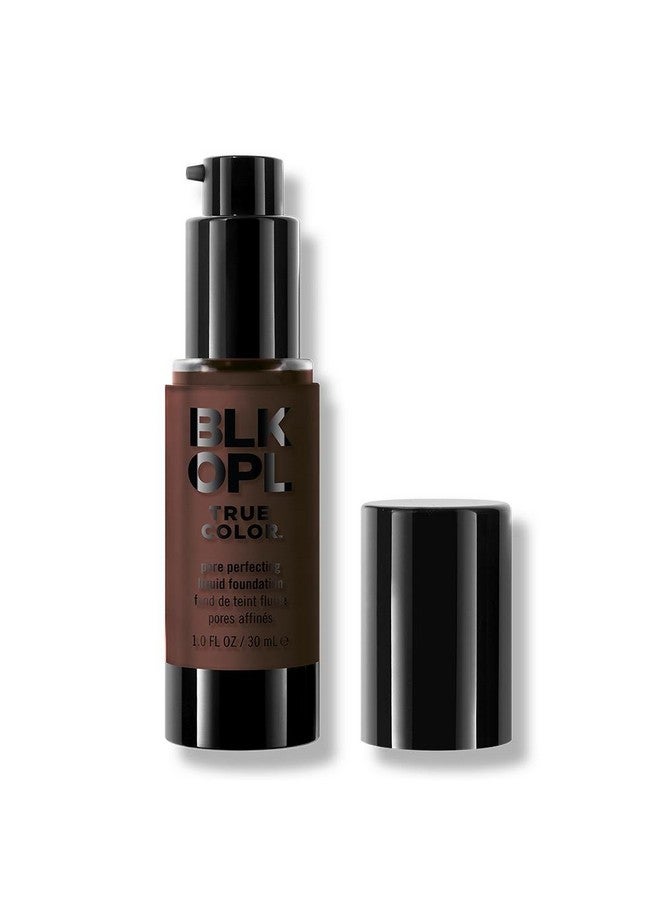 Blk;Opl True Color Pore Perfecting Liquid Foundation, Ebony Brown  Enriched With Vitamins C & E, Parabenfree, Fragrancefree, Crueltyfree