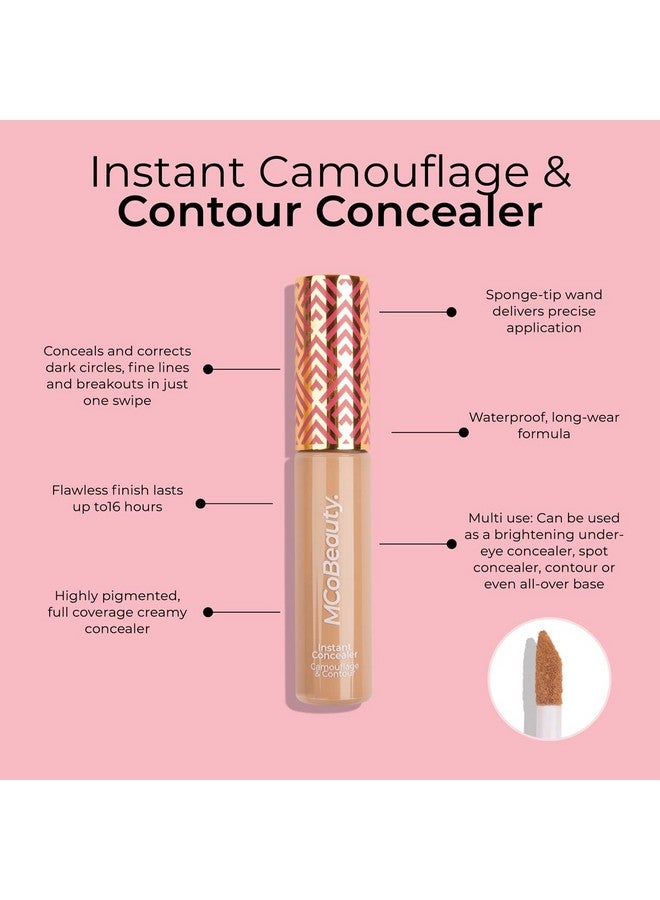 Instant Camouflage And Contour Concealer Highly Pigmented Full Coverage Instantly Brightens And Smooths The Skin Blurs Imperfections And Corrects Dark Circles Medium 0.3 Oz