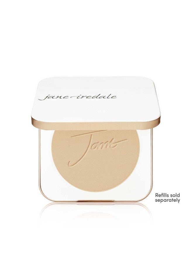 Refillable Compact ; Aluminum Shell & Magnetic Closure ; Interior Mirror For Onthego Use ; Compatible With All Powder Refills ; White