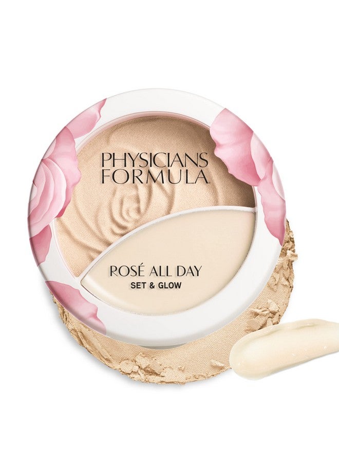 Rosé All Day Set & Glow Highlighting Powder Luminous Light Dermatologist Approved